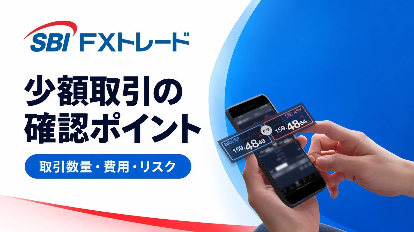 SBI FXトレード:少額取引の確認ポイント。取引数量・費用・リスク。