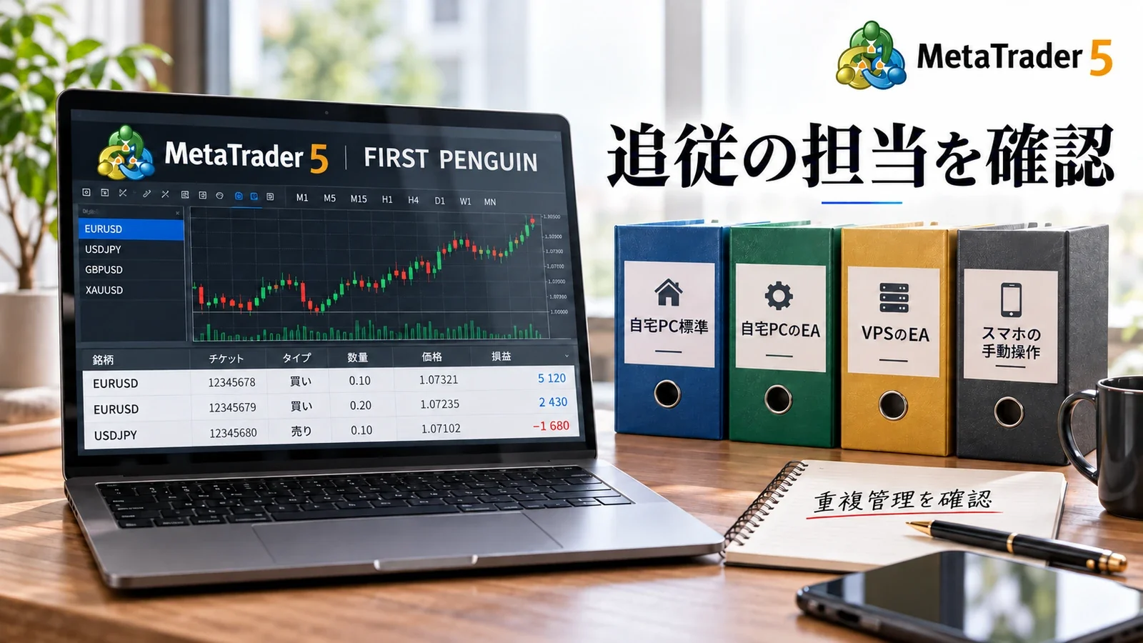 標準機能・自宅EA・VPSのEA・手動操作で管理主体を区別する説明用イメージ