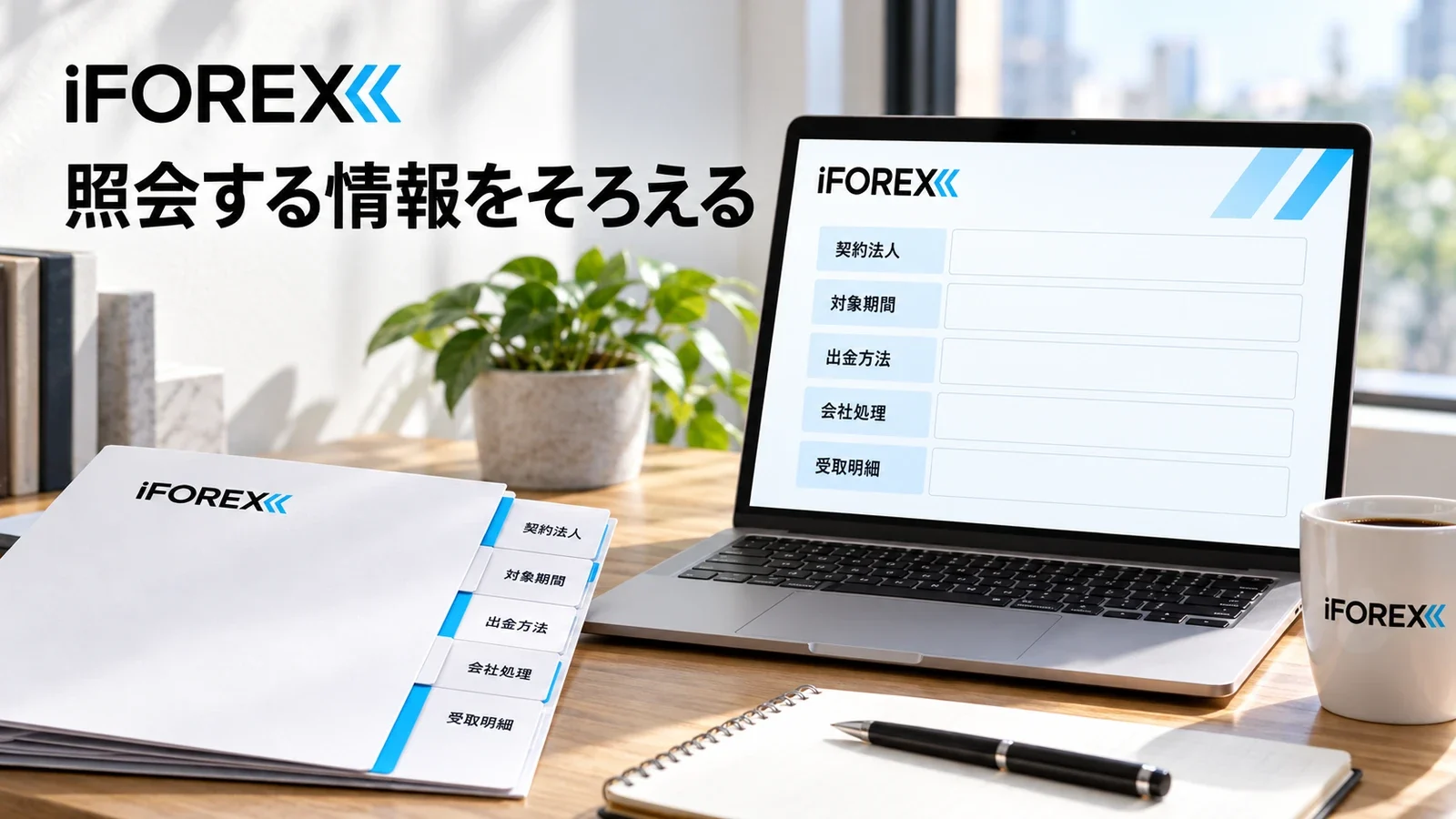 契約法人・期間・出金方法・会社処理・受取明細を照会用に整理する説明用イメージ